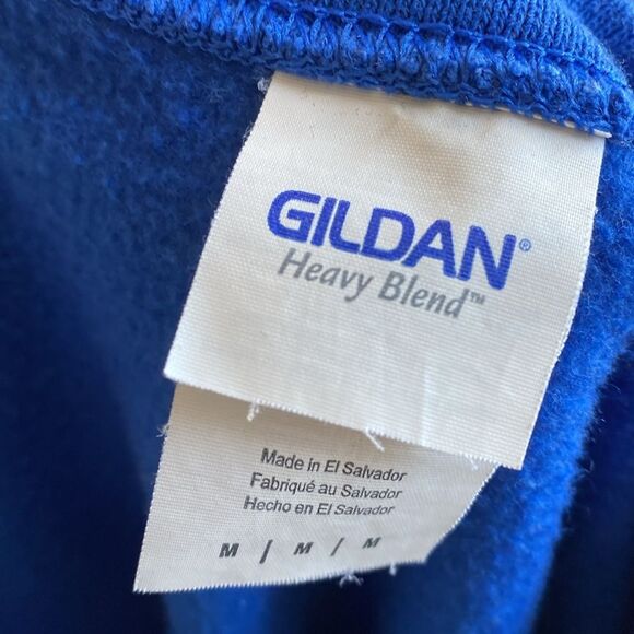 Foo Fighters Band Blue Ugly Christmas Sweatshirt w Band Graphic Print Dave Grohl - Picture 5 of 7